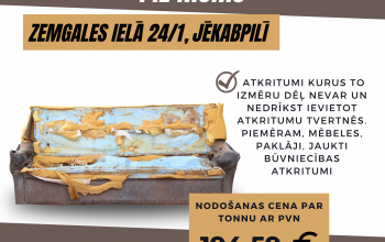Lielgabarīta atkritumu izvešana iedzīvotājiem jāorganizē individuāli