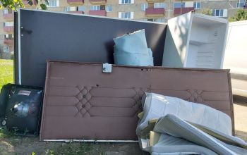 Lielgabarīta atkritumus nedrīkst atstāt pie sadzīves atkritumu konteineriem!